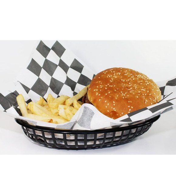 Black & white checkered deli paper wrappers - Picture 5 of 8